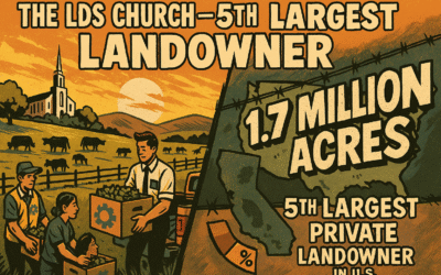 The LDS Church hoarding Land – 5th Largest Private landowner In U.S.