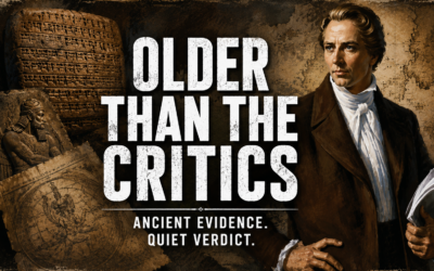 Older Than the Critics: Ancient World Scholars Unknowingly Sustain Joseph Smith